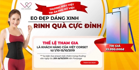 THỂ LỆ CHƯƠNG TRÌNH KHUYẾN MẠI VIETCORSET - Thương hiệu Việt tri ân phụ nữ Việt